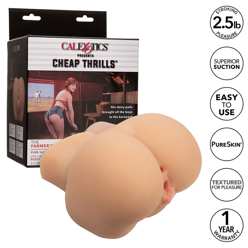 CALEXOTICS - THE FARMERS DAUGHTER DOBLE MASTURBADOR REALÍSTICO NATURAL - Imagen 8