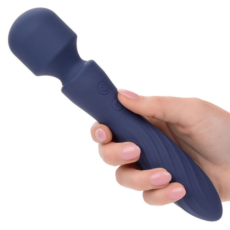 CALEXOTICS - CHARISMA MYSTIQUE MASAJEADOR DOBLE MOTOR 12 FUNCIONES 21,5 CM X 4,5 CM MORADO - Imagen 4