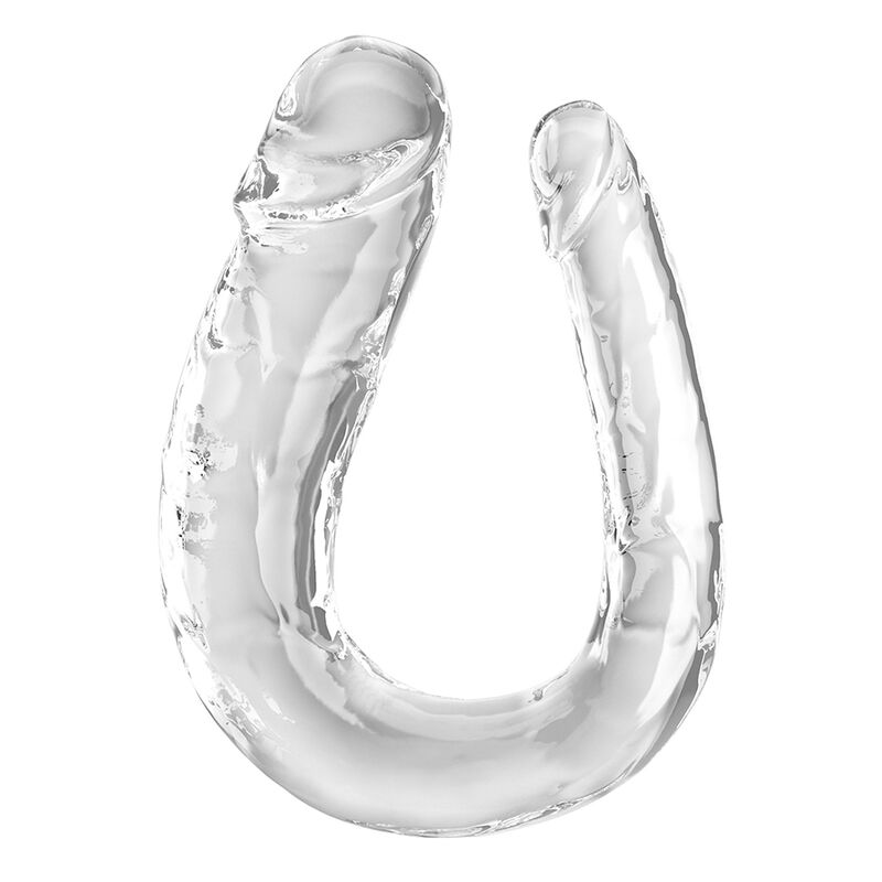 KING COCK – DOUBLE TROUBLE DILDO DOBLE 44 CM TRANSPARENTE