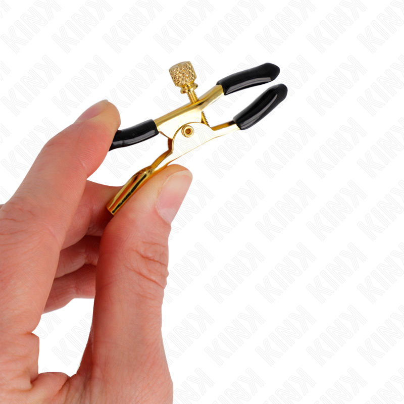 KINK - PINZAS PARA PEZONES DORADO 6 CM - Imagen 2