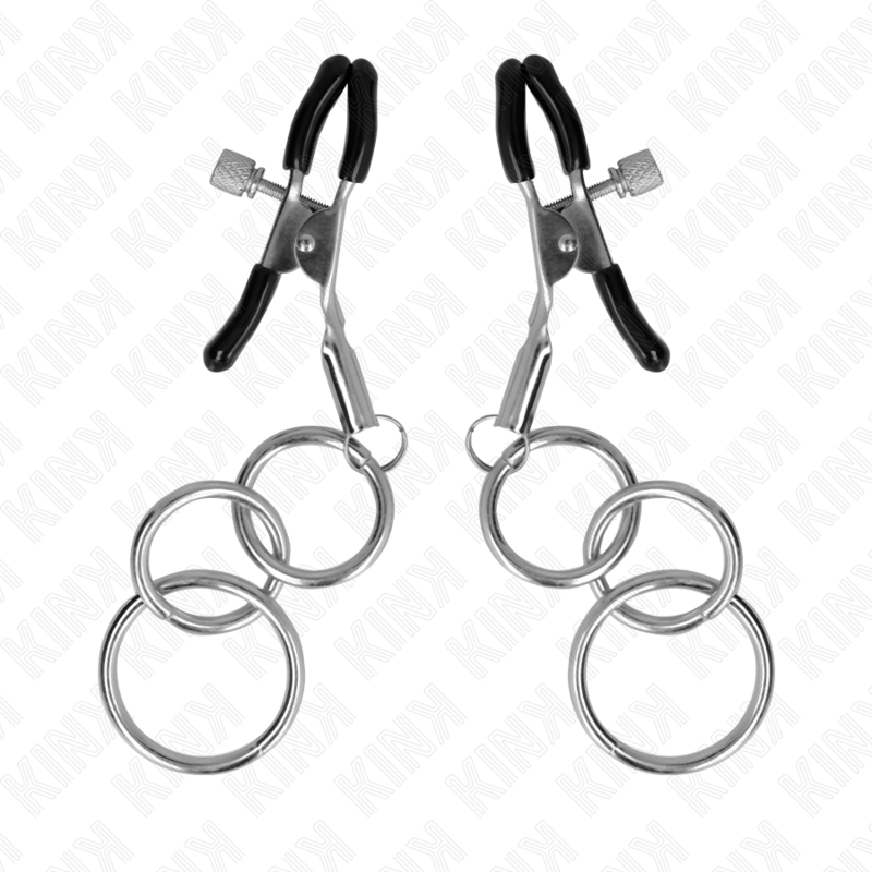 KINK - PINZAS PARA PEZONES CON 3 AROS 6 CM - Imagen 5