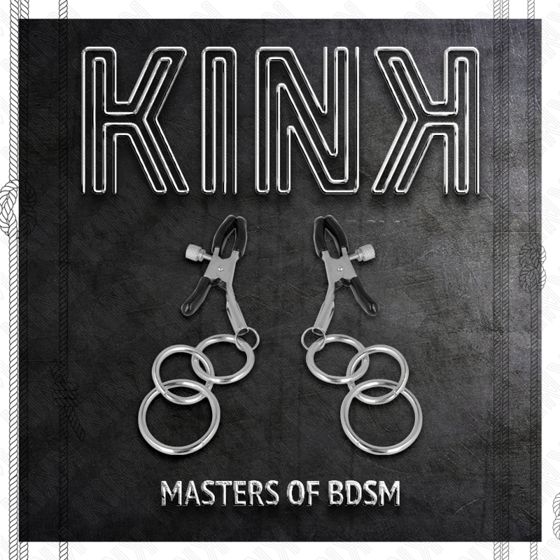 KINK - PINZAS PARA PEZONES CON 3 AROS 6 CM - Imagen 4