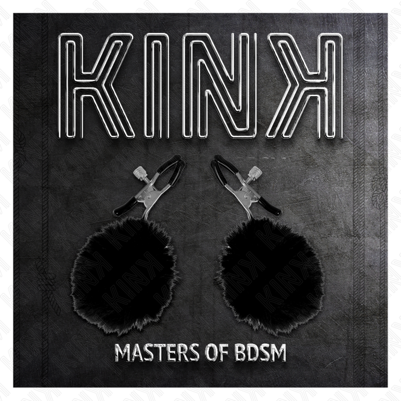 KINK - PINZAS PARA PEZONES CON POMPÓN NEGRO 6 CM - Imagen 4