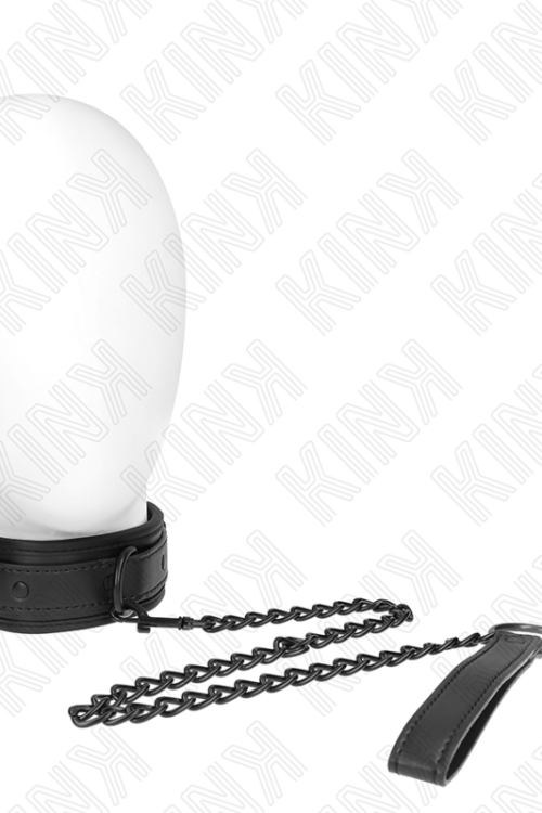 KINK – COLLAR CON CORREA 78 CM BONDAGE DE NEOPRENO MODELO 2 AJUSTABLE 37.5 X 49.5 CM
