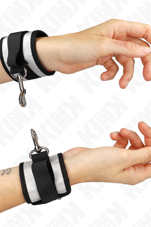 KINK – MUÑEQUERAS NEOPRENO GRISES 23 X 5 CM