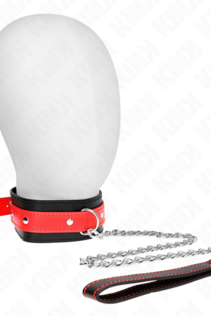 KINK - COLLAR CON CORREA 65 CM ROJO AJUSTABLE 36-43 CM X 5 CM