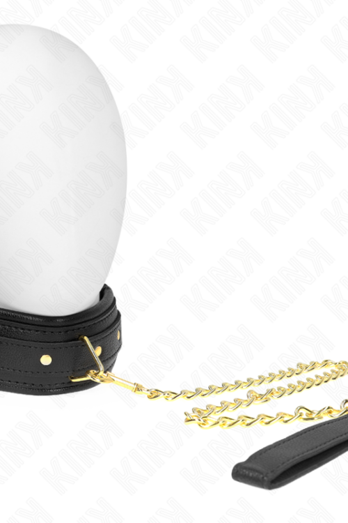 KINK – COLLAR CON CORREA ESPONJA IMITACIÓN CUERO MODELO 1 AJUSTABLE 37-54 CM X 3 CM
