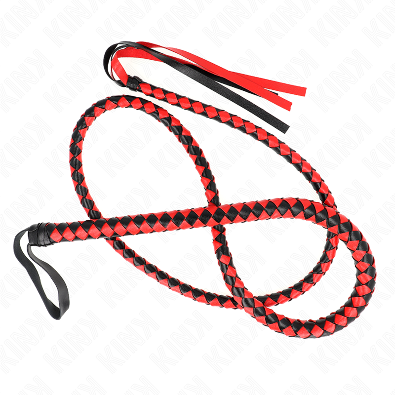 KINK - LÁTIGO DE SERPIENTE LARGO ROJO 210 CM - Imagen 2