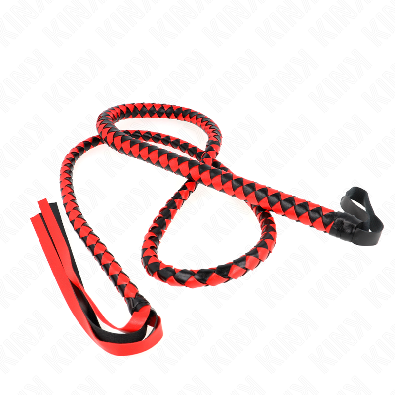 KINK - LÁTIGO DE SERPIENTE LARGO ROJO 210 CM - Imagen 5