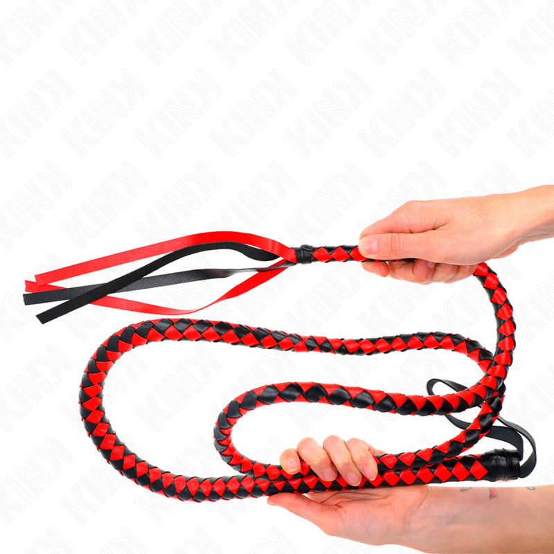 KINK - LÁTIGO DE SERPIENTE LARGO ROJO 210 CM - Imagen 3