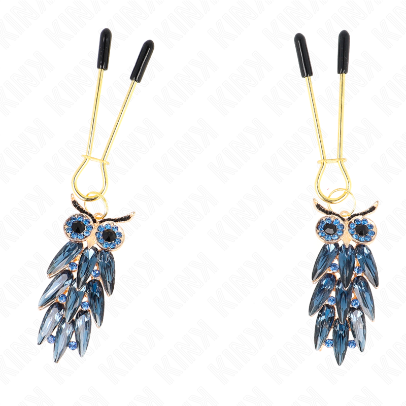 KINK - PINZAS PARA PEZONES CON COLGANTE DE BÚHO 6 CM - Imagen 2