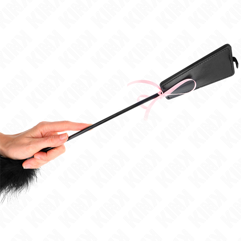 KINK - PLUMAS PARA COSQUILLAS CON LAZO DE CINTA ROSA 49 CM - Imagen 2