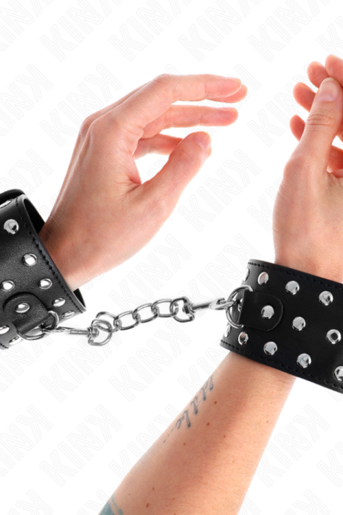 KINK – MUÑEQUERAS ESTILO PUNK AJUSTABLE 19-24 CM X 5.5 CM