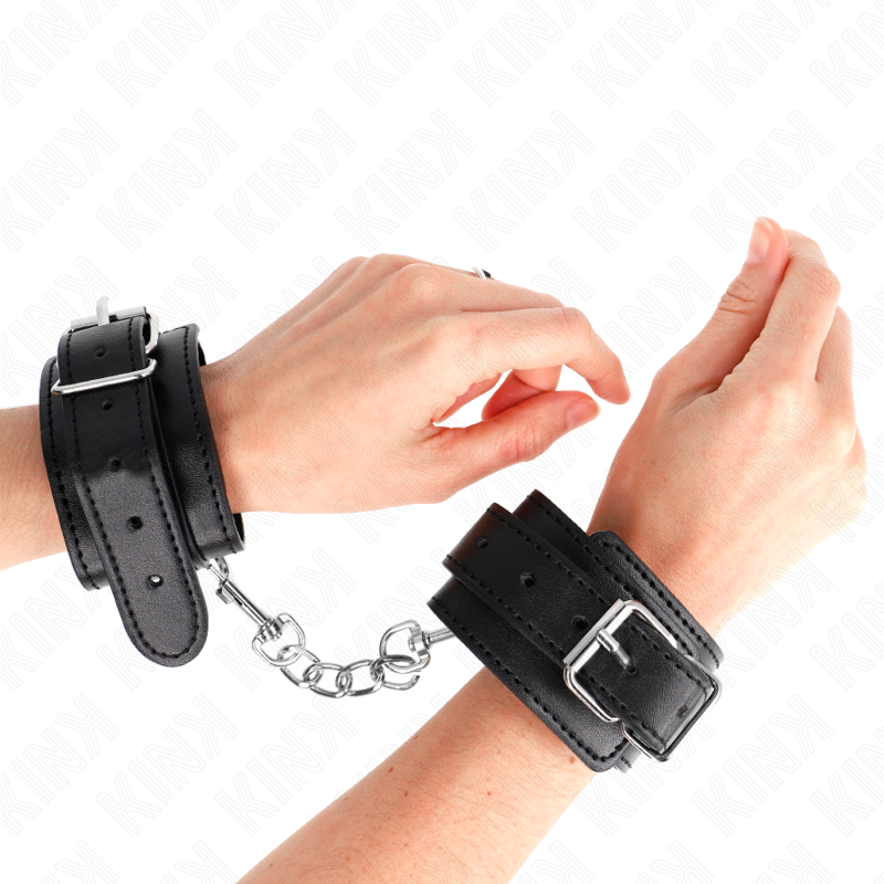 KINK – MUÑEQUERAS FINAS NEGRO AJUSTABLE 21-33 CM