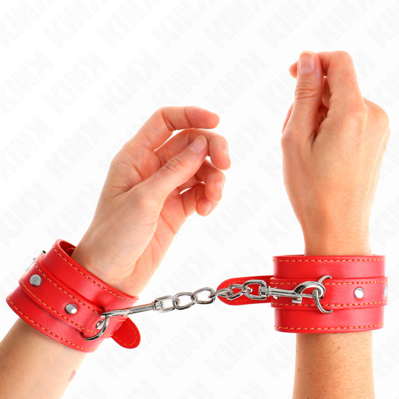 KINK – MUÑEQUERAS FINAS ROJO AJUSTABLE 21-33 CM