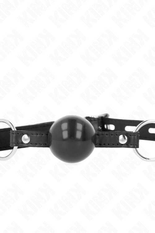 KINK – MORDAZA DE BOLA 4 CM TPE NEGRO 60 x 2 CM