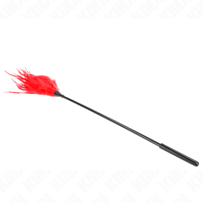 KINK - PLUMAS MÚLTIPLES PARA COSQUILLAS ROJO 45 CM - Imagen 2