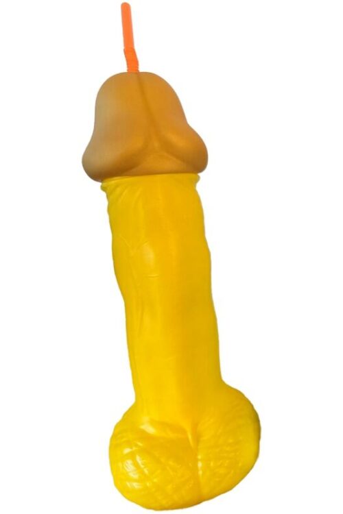 DIABLO PICANTE – VASO PENE PLSTICO AMARILLO