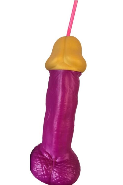 DIABLO PICANTE – VASO PENE PLSTICO FUCSIA