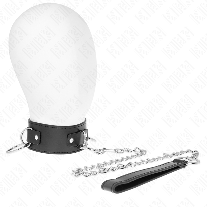 KINK – COLLAR CON CORREA 65 CM 3 ANILLOS MODELO 2 AJUSTABLE 36-43 CM X 5 CM