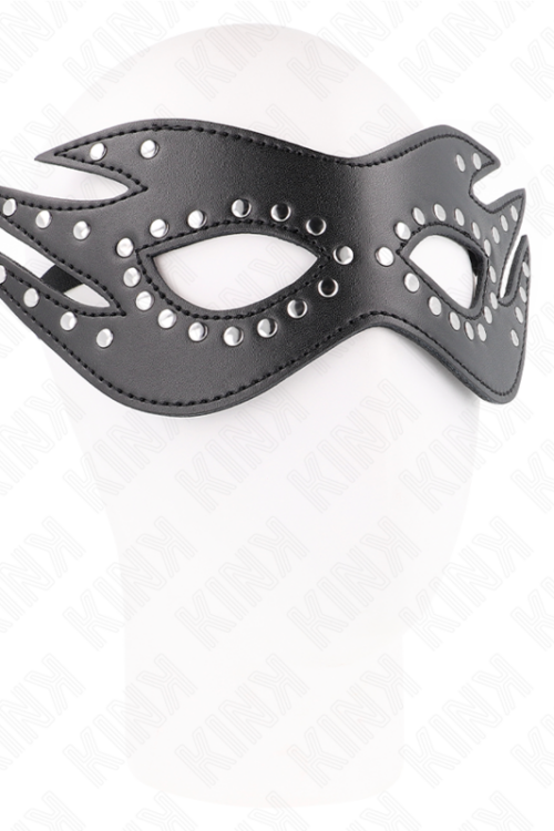 KINK – MÁSCARA DE POLIPIEL CON REMACHES MODELO 3 26 x 9.5 CM