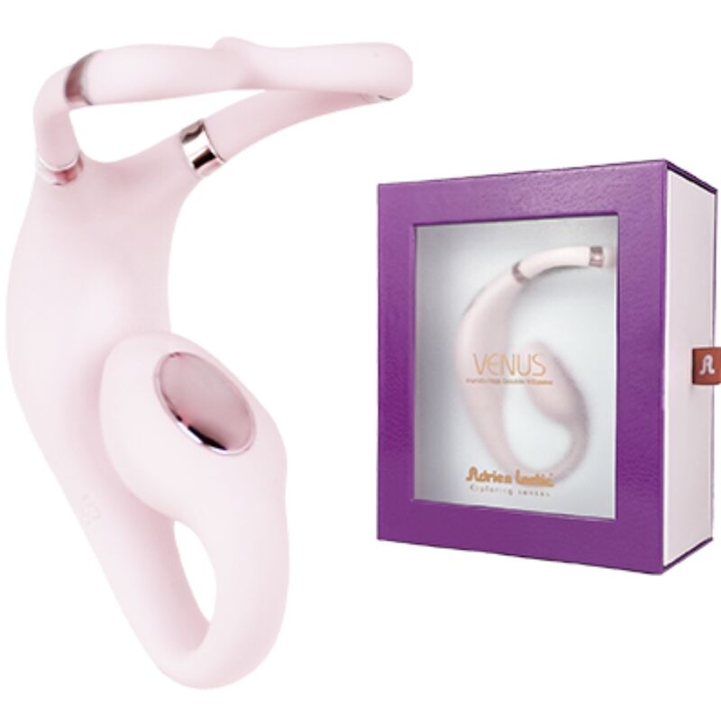 ADRIEN LASTIC - VENUS DOBLE ESTIMULADOR CLÍTORIS & PUNTO-G APP GRATUITA ROSA - Imagen 2