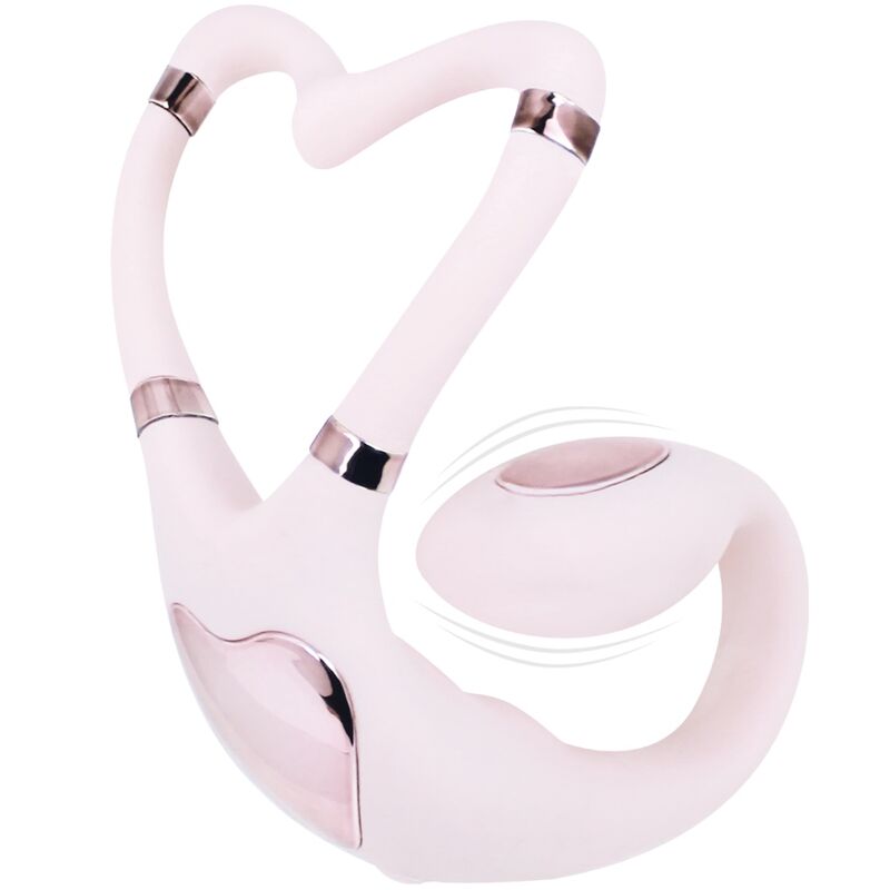 ADRIEN LASTIC - VENUS DOBLE ESTIMULADOR CLÍTORIS & PUNTO-G APP GRATUITA ROSA - Imagen 4
