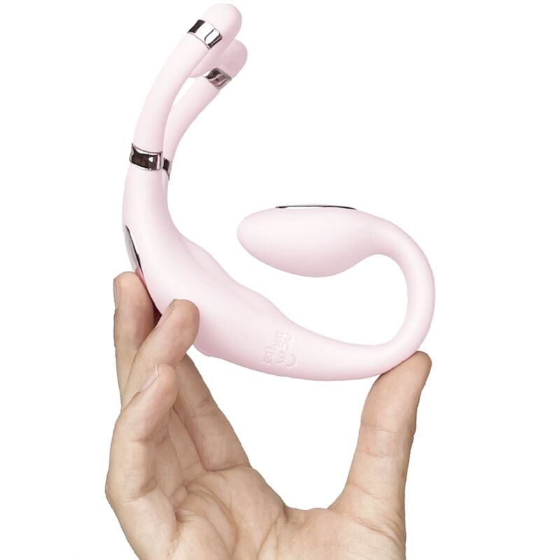 ADRIEN LASTIC - VENUS DOBLE ESTIMULADOR CLÍTORIS & PUNTO-G APP GRATUITA ROSA - Imagen 6