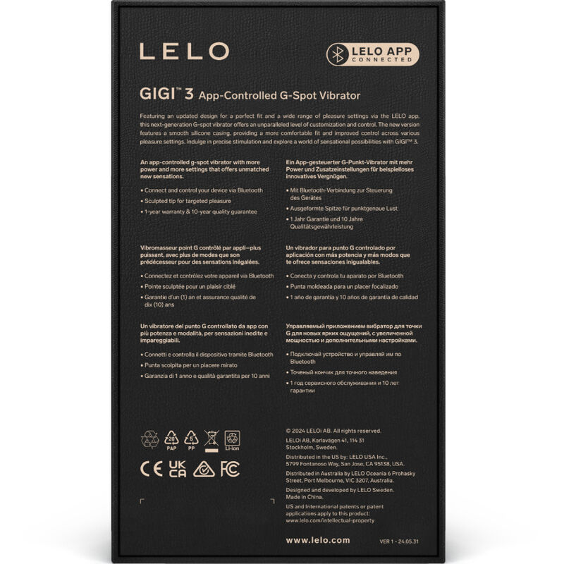 LELO - GIGI™ 3 VIBRADOR PUNTO G ROSA - Imagen 4