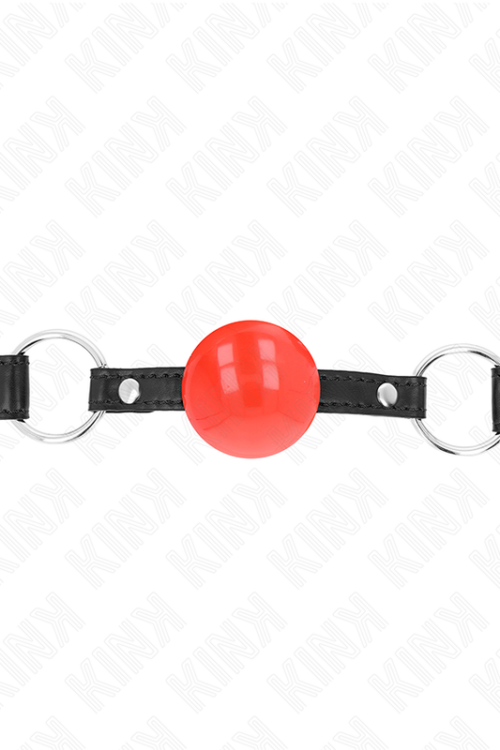 KINK – MORDAZA DE BOLA 4 CM TPE ROJO 60 x 2 CM