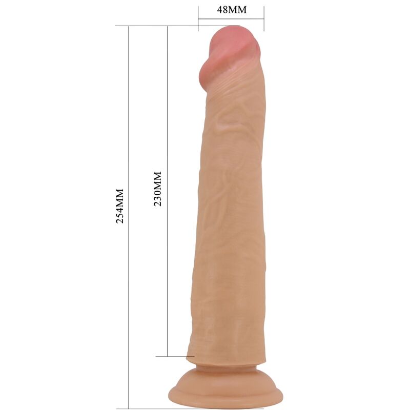 PRETTY LOVE - SHARIFE DILDO REALÍSTICO 25 CM NATURAL - Imagen 6