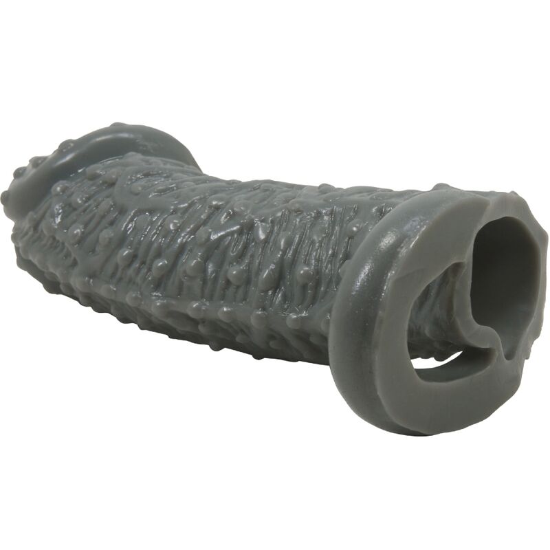 PRETTY LOVE - FUNDA REALÍSTICA ALARGADORA Y RETARDANTE PARA PENE MODELO 2 GRIS - Imagen 3