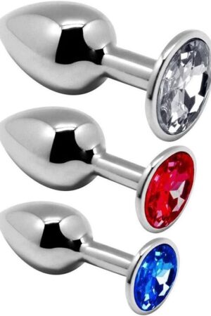 ALIVE - ANAL PLEASURE KIT 3 PLUG METAL