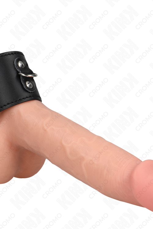 KINK – ANILLO PENE CUERO CON CIERRE A PRESIÓN 18 X 5 CM
