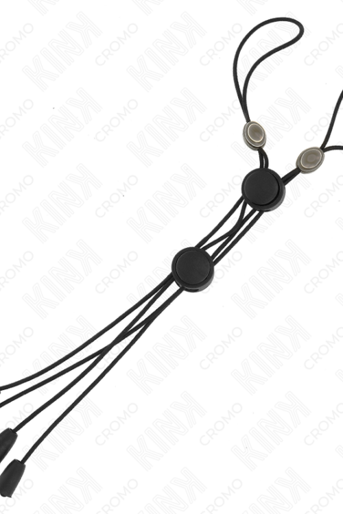 KINK – PINZAS PARA PEZONES DETALLE NEGRO CON ELÁSTICO NEGRO