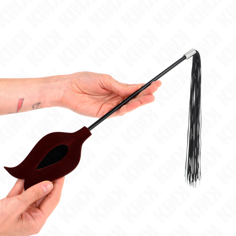 KINK – LÁTIGO DE BORLA DE SILICONA CON FORMA DE ROSA 45 CM