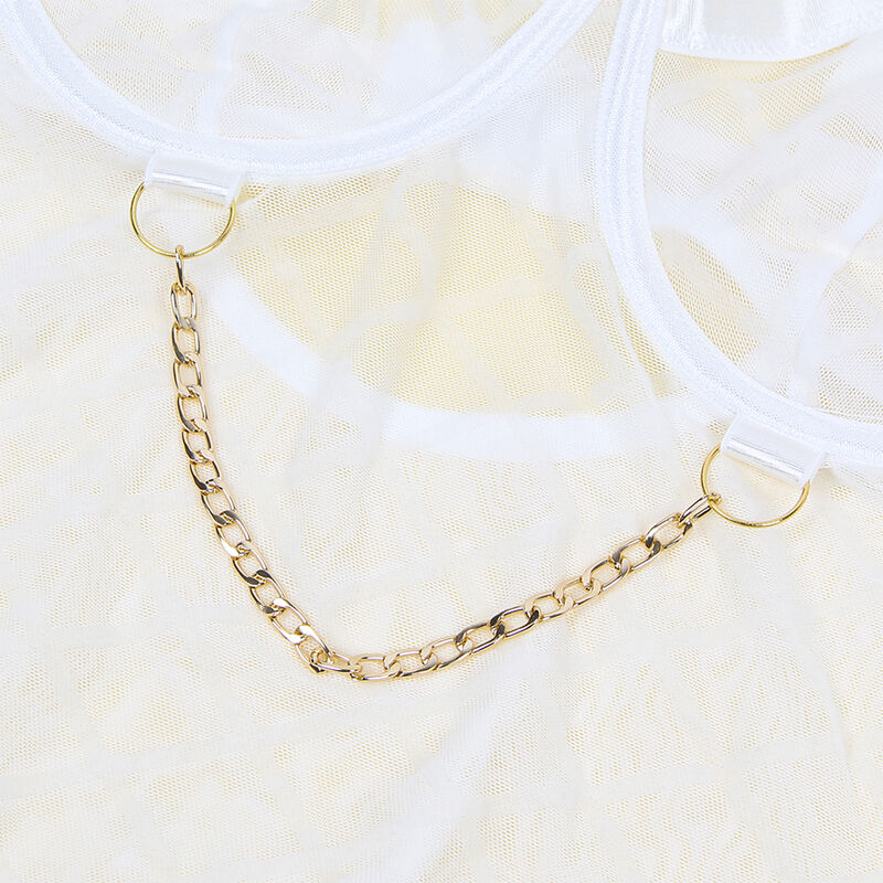 SUBBLIME - 954291 BODY CON CADENAS + LIGUEROS BLANCO L/XL - Imagen 12