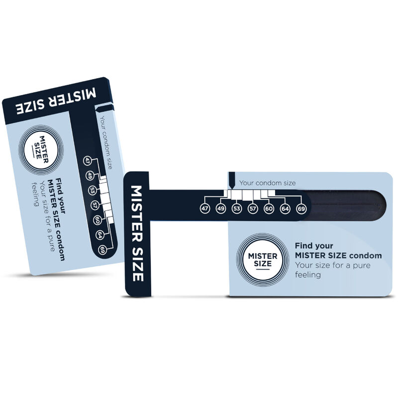MISTER SIZE – MEDIDOR TAMAÑO PRESERVATIVO IDEAL (INGLÉS)