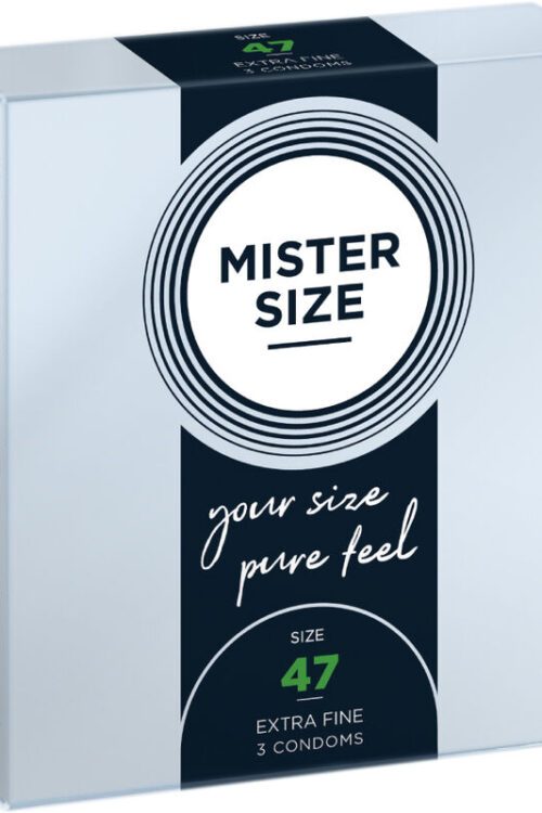 MISTER SIZE – PRESERVATIVOS TALLA XS 47 MM (3 UNIDADES)