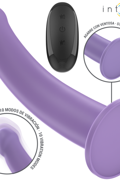 INTENSE – EDDIE VIBRADOR 17,5 CM 10 VIBRACIONES MORADO CONTROL REMOTO