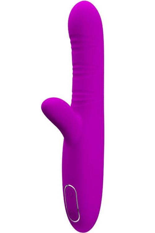 PRETTY LOVE – ANGELIQUE VIBRADOR MULTIFUNCIÓN + ESTIMULADOR DE CLÍTORIS MORADO