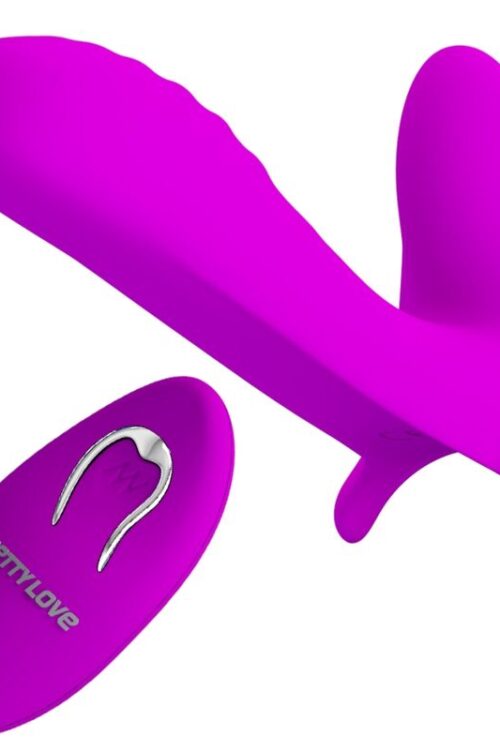 PRETTY LOVE – MASAJEADOR & VIBRADOR 12 VIBRACIONES CONTROL REMOTO MORADO