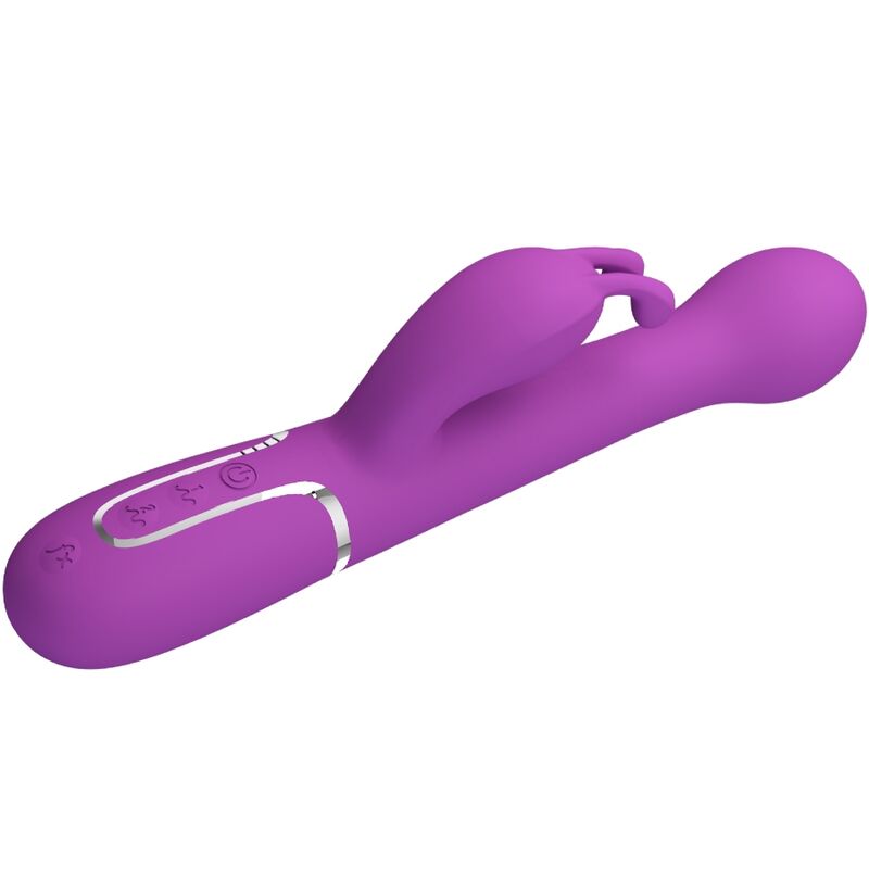 PRETTY LOVE - DEJON VIBRADOR RABBIT MULTIFUNCIÓN 3 EN 1 MORADO - Imagen 3