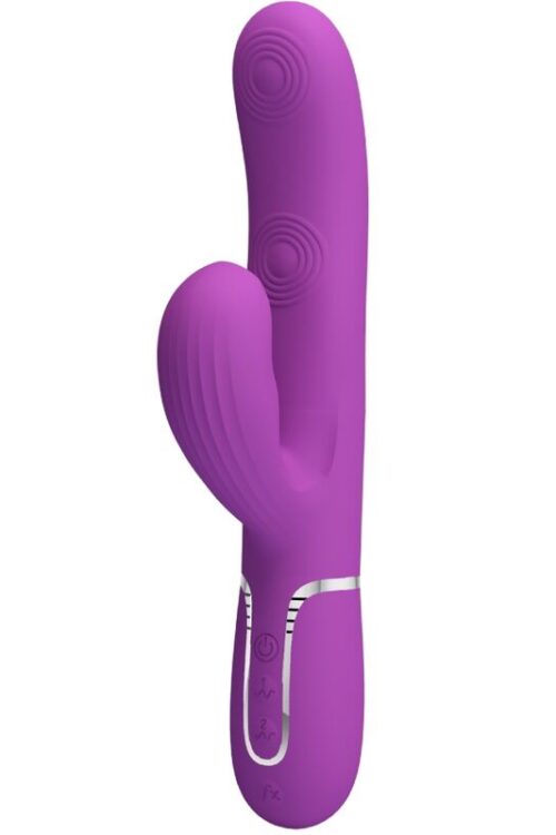 PRETTY LOVE – PERLITA VIBRADOR RABBIT MULTIFUNCIÓN 3 EN 1 MORADO