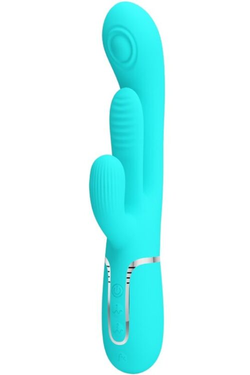 PRETTY LOVE – SHANIA TRIPLE VIBRADOR RABBIT MULTIFUNCIÓN 3 EN 1