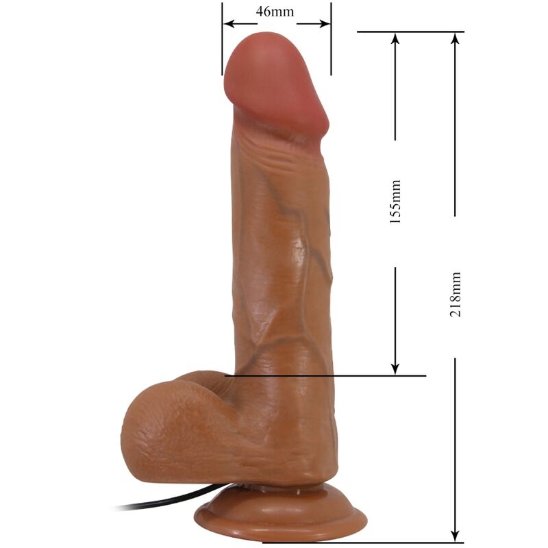 BAILE - BAHAMUT VIBRADOR REALÍSTICO 21.8 CM NATURAL CONTROL REMOTO - Imagen 6