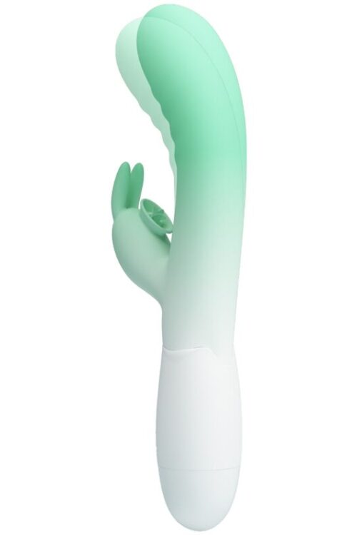 PRETTY LOVE – CERBERUS VIBRADOR RABBIT 3O VIBRACIONES VERDE