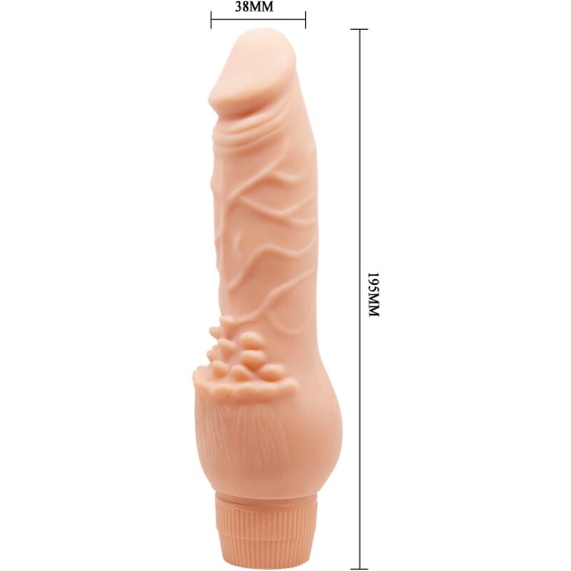 BAILE - BARBARA VIBRADOR REALÍSTICO 19.5 CM NATURAL - Imagen 6