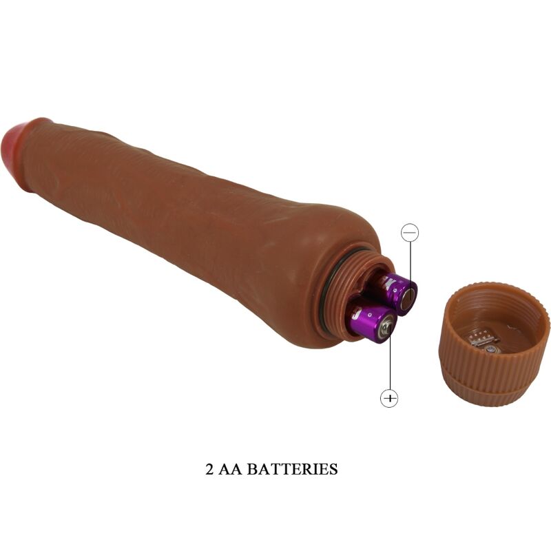 BAILE - DRYAD VIBRADOR REALÍSTICO 25 CM MULATO - Imagen 2