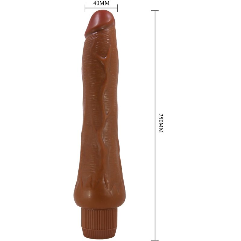 BAILE - DRYAD VIBRADOR REALÍSTICO 25 CM MULATO - Imagen 3